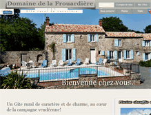 Tablet Screenshot of domainedelafrouardiere.com